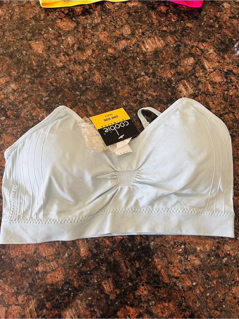 Coobie Comfort Bra Wireless Light Blue One Size Maternity Everyday Mastectomy